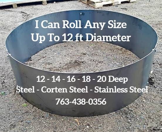 Fire Pit Campfire Ring 72" Diameter x 12" Deep Extra Large