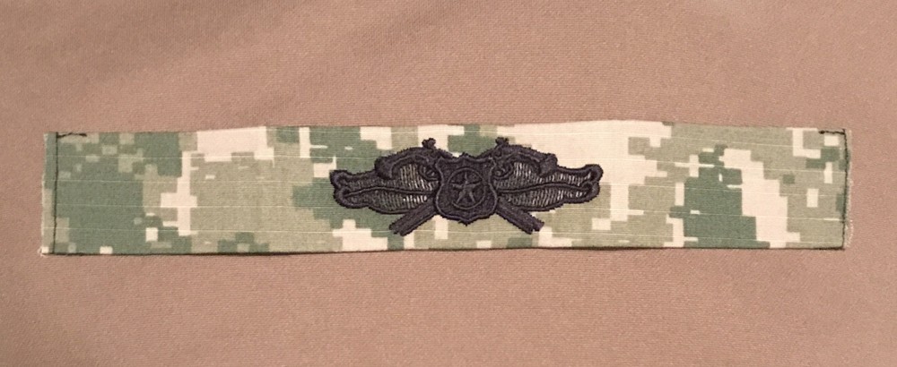 US Navy Basic Security Forces Specialist Badge NWU Type III Sew-On USN