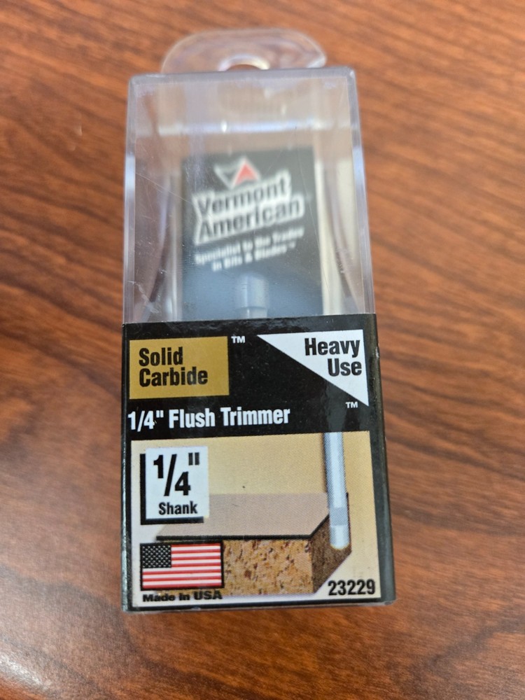 Vermont American Solid Carbide 1/4" Flush Trimmer