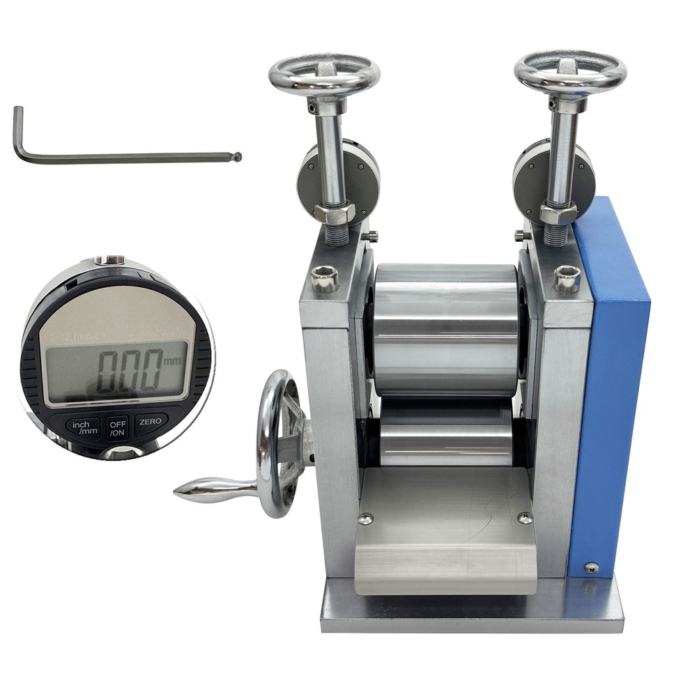 Manual Lab Roller Press Machine for Battery Electrode Pressing 2~Φ97*100mm