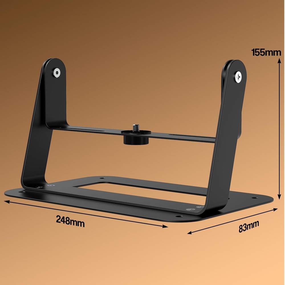 Desktop Projector Mount Ceiling Stand 360 Adjustable 1/4 Screw LED LCD Video
