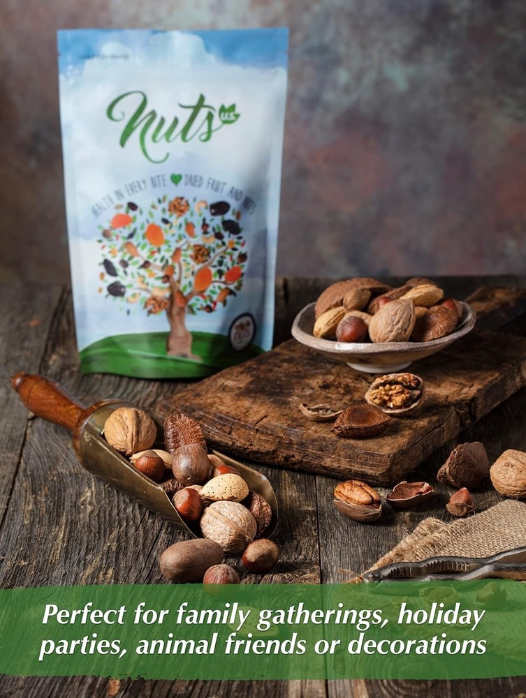 Nutty Fresh In Shell Mixed Nuts - 1 LB Resealable – Perfect for Snacking