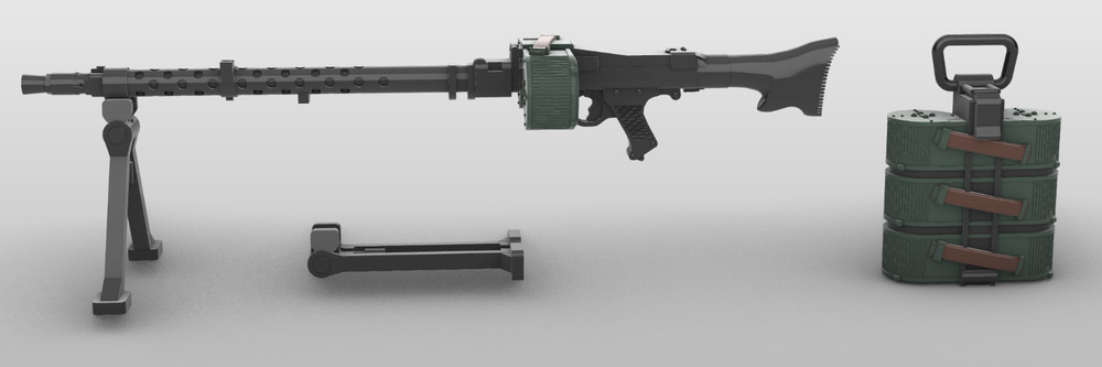 1/12 Scale Battleground MG-34 Machine Gun - Set
