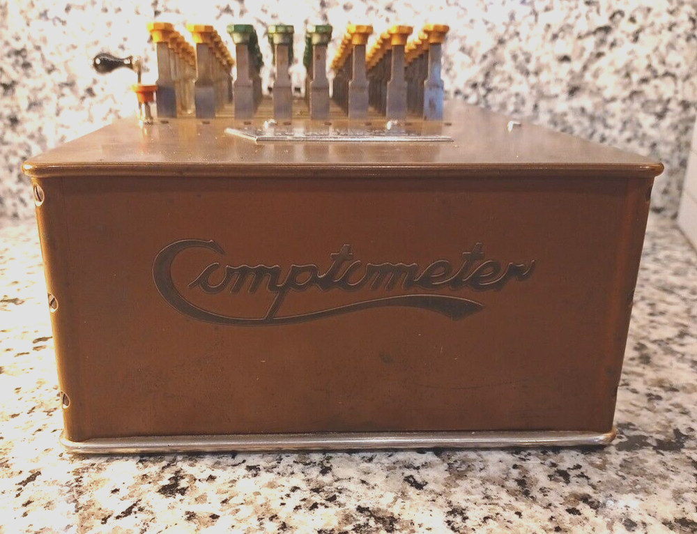 Antique Vtg Felt & Tarrant Comptometer Adding Maching 1920's Amazing Condition