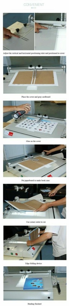 Pro A3 Hard Cover Case Maker Desktop Hardback Hardbound Making Machine 110V