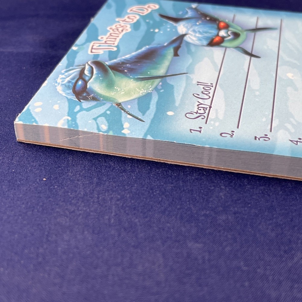 Dolphin Things To Do Notepad Stay Cool Open Package Probably 75 Sheets