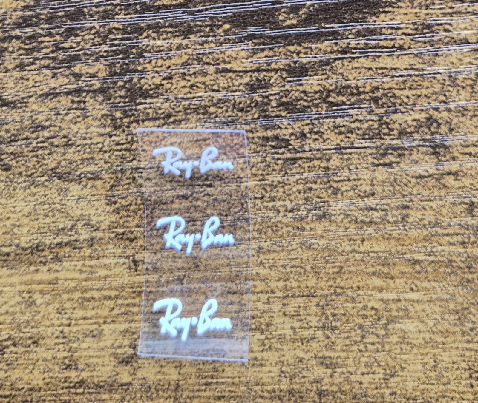 3 Pc. Ray-Ban Aviator Logo For Glasses High Quality UV DTF Raised Decal