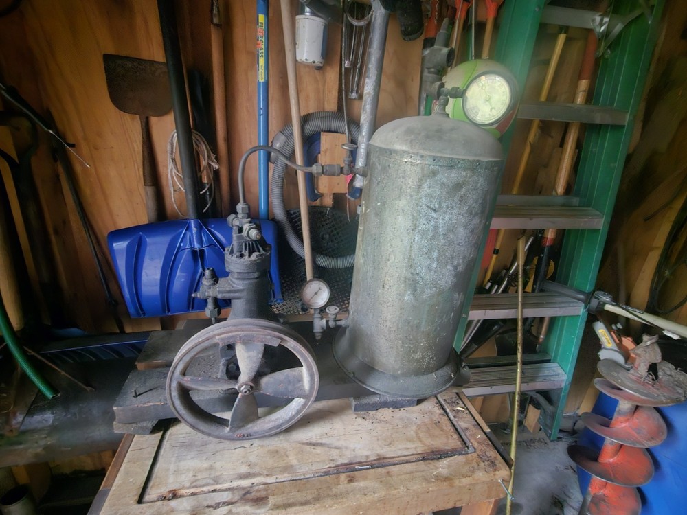 steam punk 1900's compressor