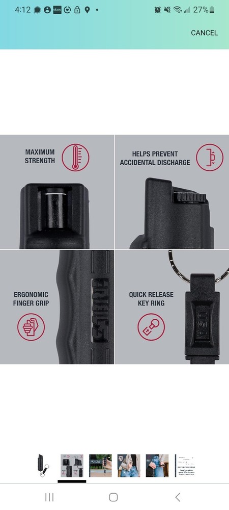 Sabre Pepper Spray With Quick-Release Key Ring For Fast Access From Your Keys