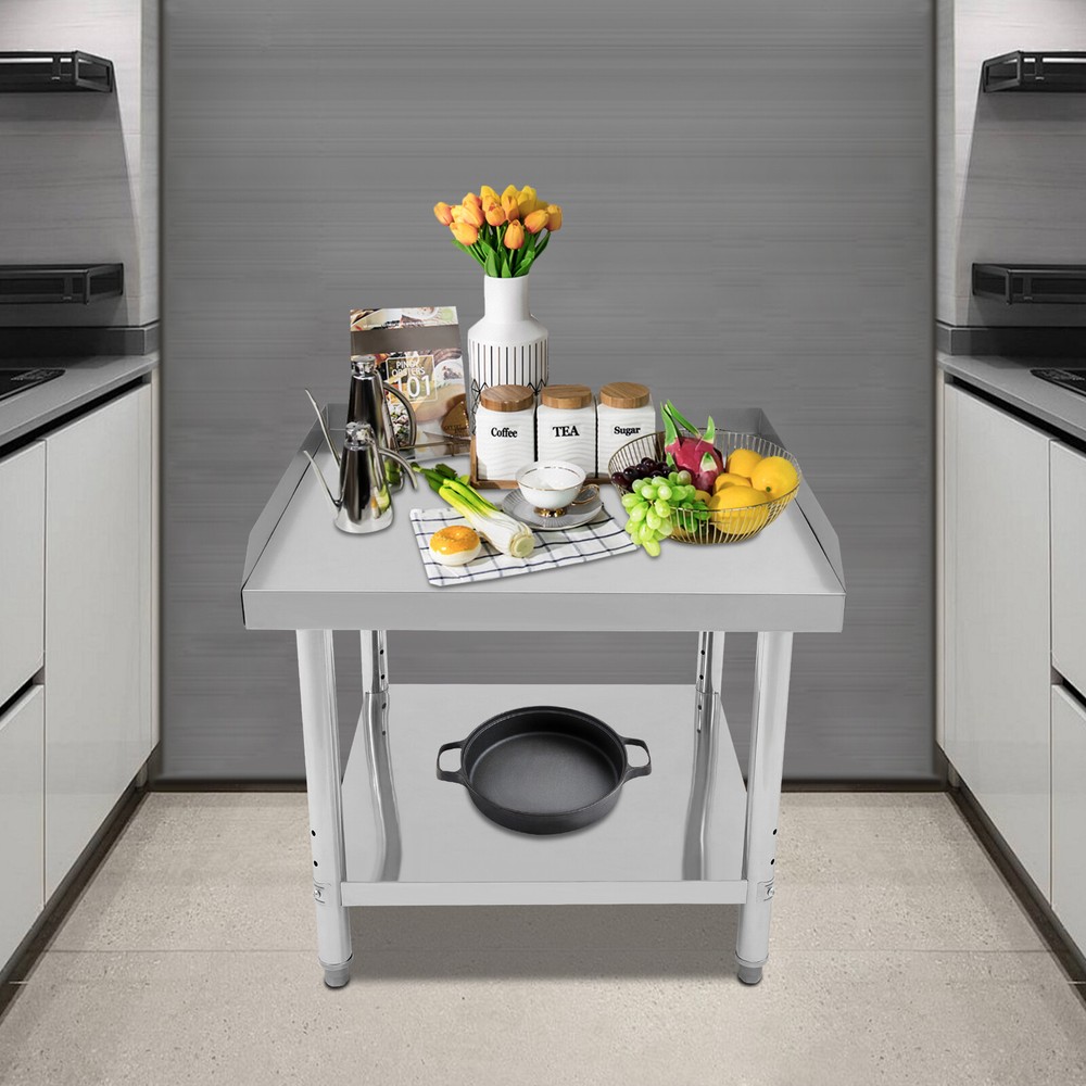 Kitchen Restaurant Adjustable Work Prep Table Stainless Steel