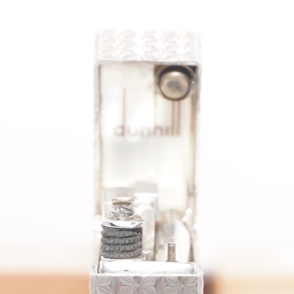 Dunhill Lighter Silver Botanical Pattern_Ultrasonically Cleaned_Working