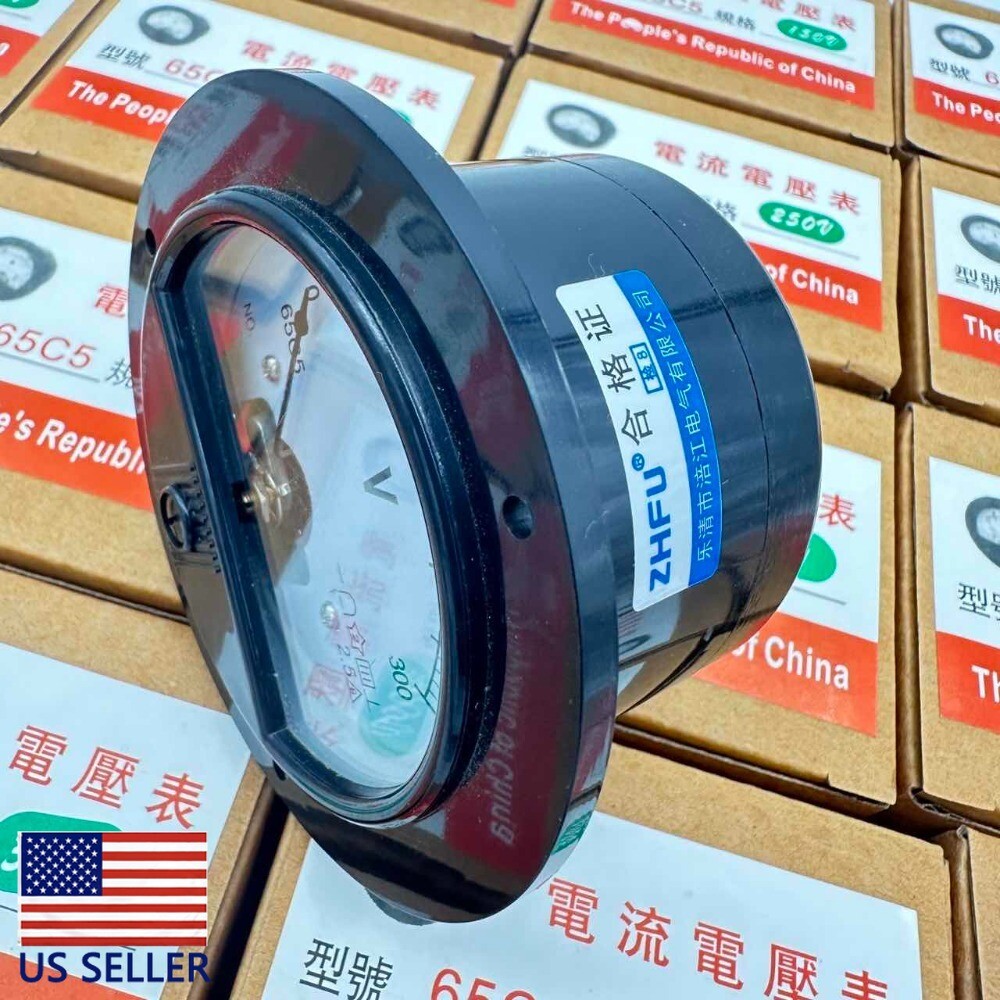 1PC DC 0 ~ 300V Round Analog Volt Pointer Needle Panel Meter Voltmeter