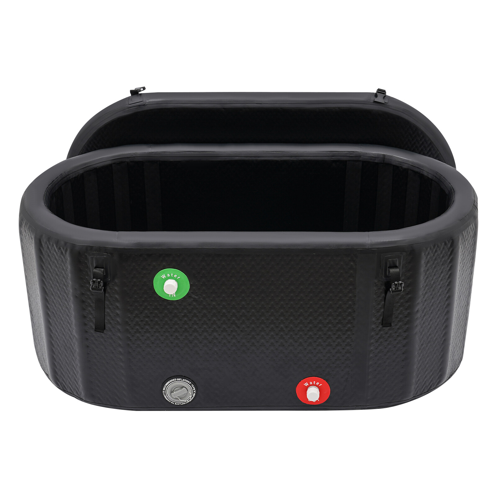 98 Gallon Ice Bath Tub Portable Inflatable Cold Plunge w/ Cover for Home Gym