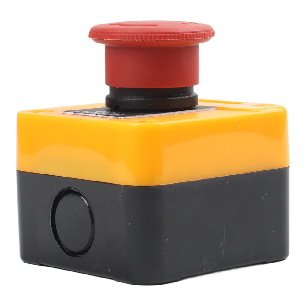 Waterproof 10A Latching E Stop Push Button Switch with 22mm Mount Hole