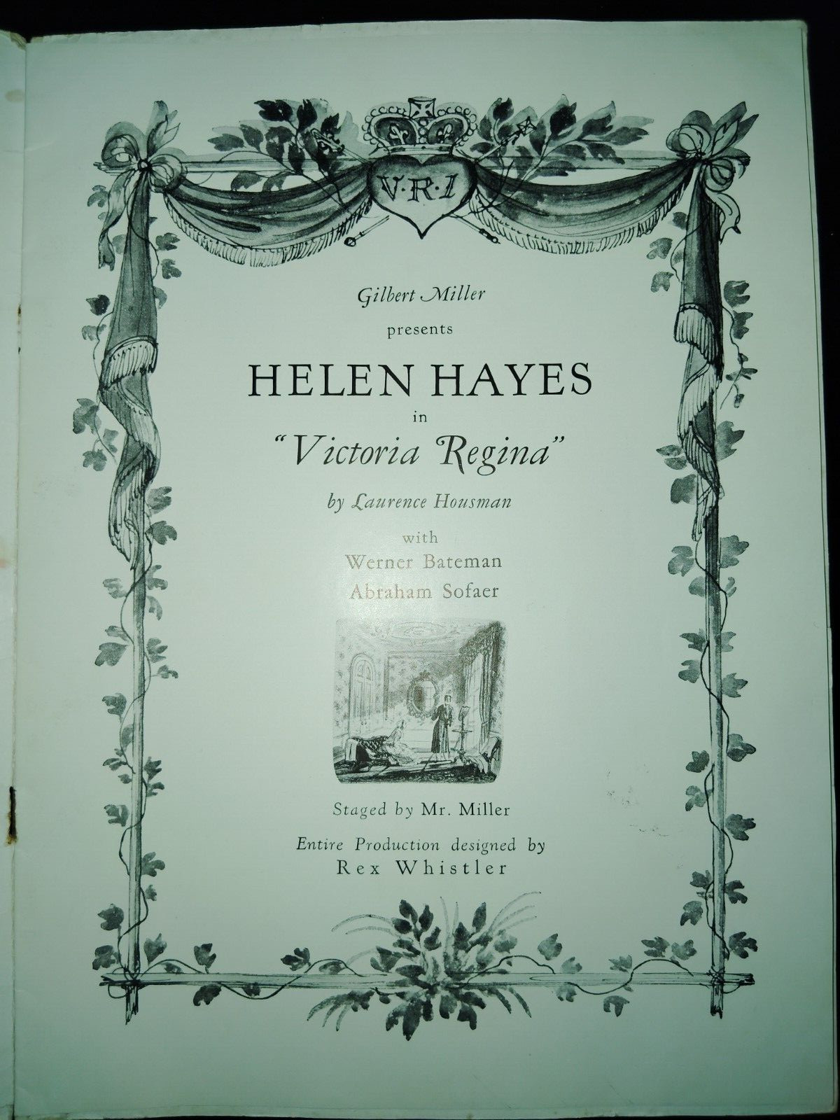 Helen Hayes in Victoria Regina by Laurence Housman Souvenir Program