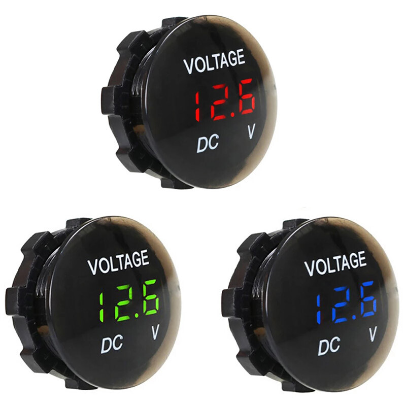 12V -24V LED Digital Display Voltmeter Voltage Gauge Meter For Car Motorcycle