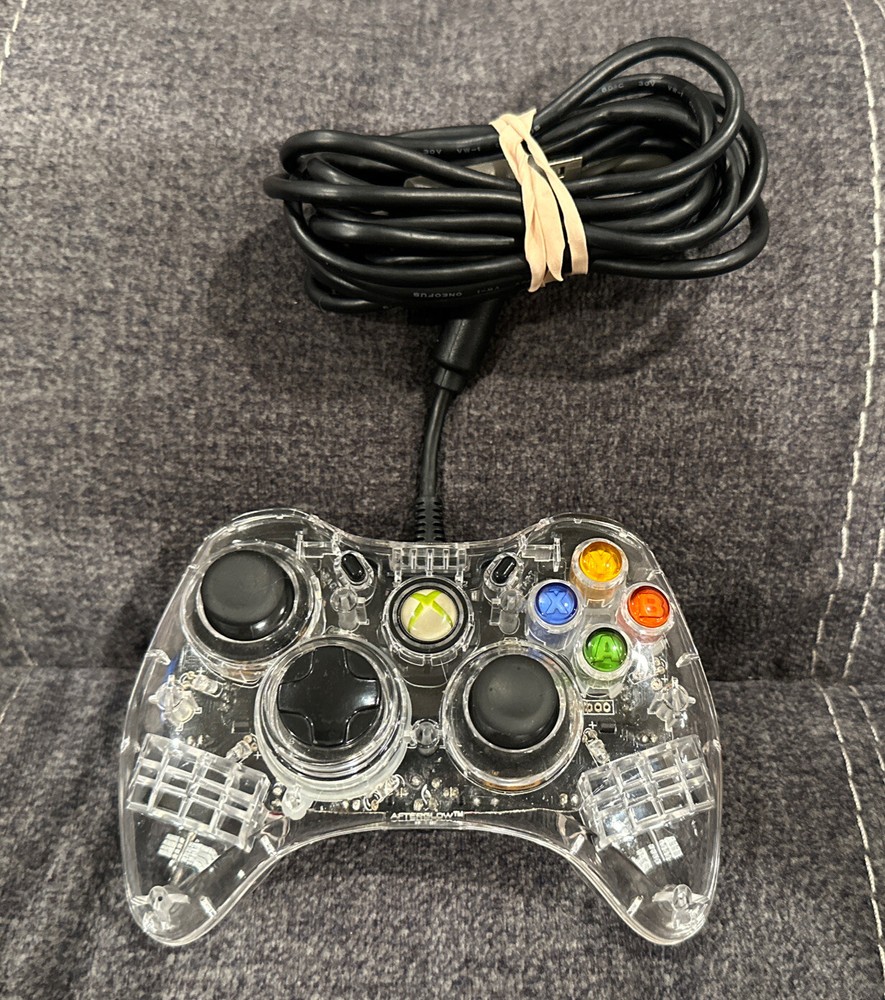 After Glow Wired Controller Microsoft Xbox 360! ~ Works Great! ~ Fast Shipping!