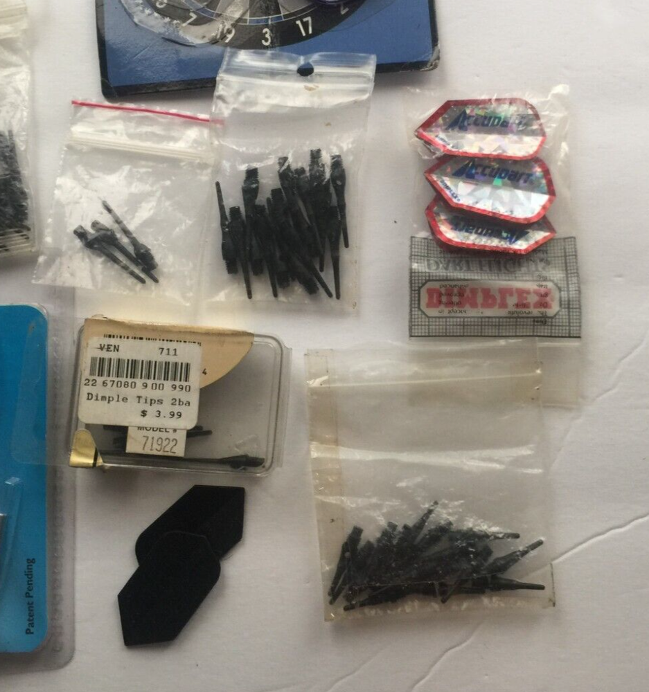 Various Dart Tips and Flights Lot 14 Packages