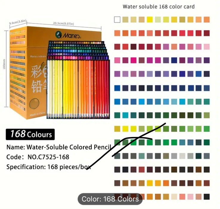 168 Marie’s watercolored pencils NEW Shipping Included
