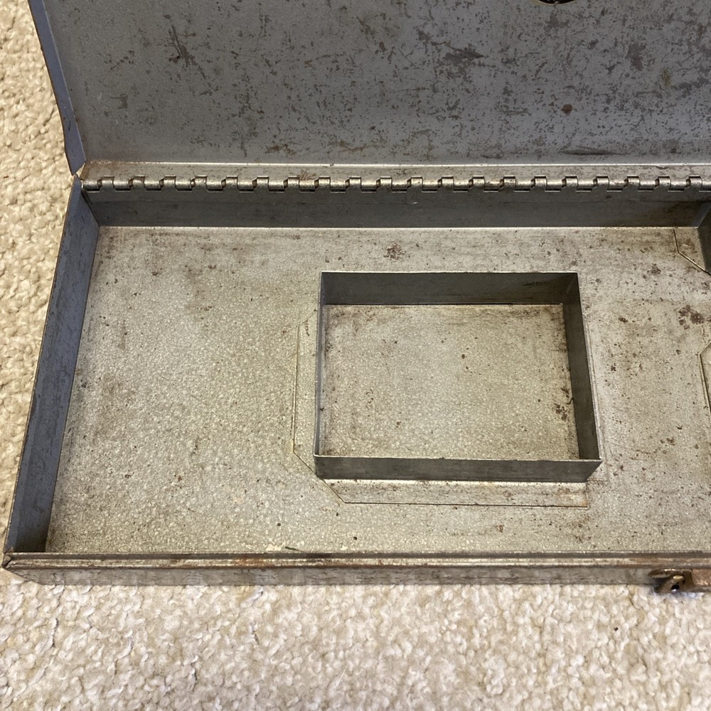 VINTAGE Crescent Tools METAL BOX FOR 3/8” DRIVE SOCKET SET - NO TOOLS