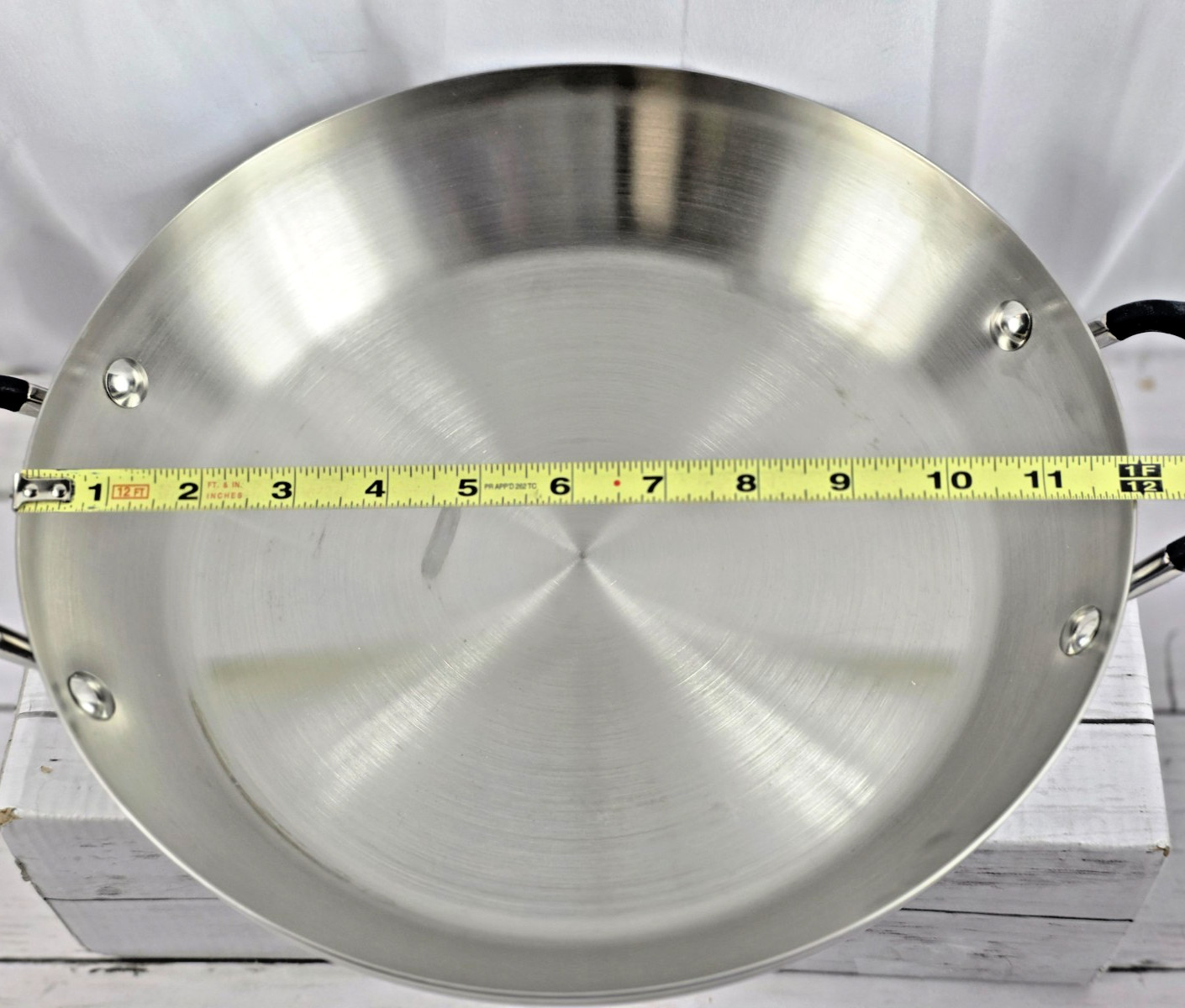 KitchenAid Wok, 12 in. 5 Ply Clad Stainless Steel, Dual Coated Handles, DW Safe