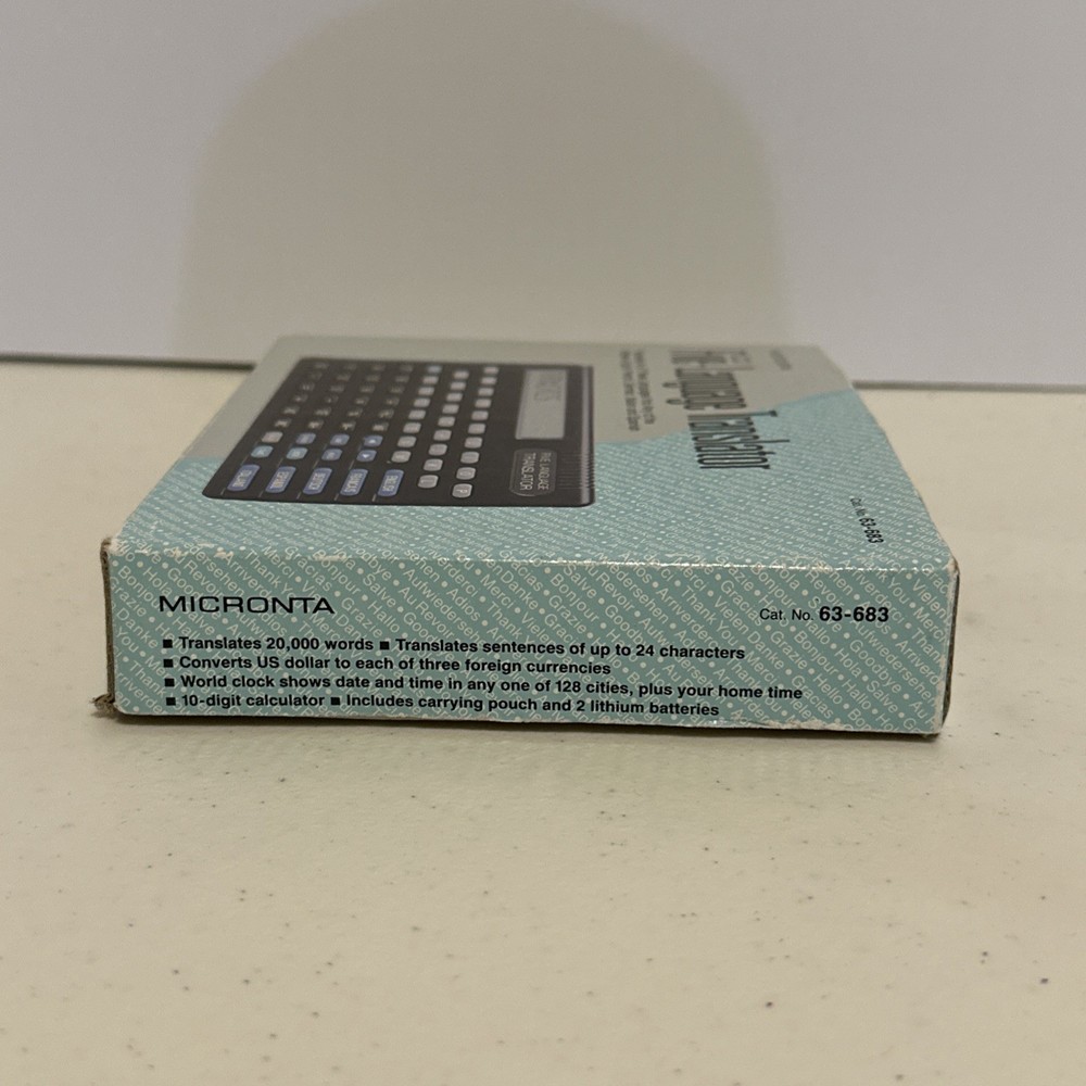 MICRONTA 5 Handheld Language Translator Currency Conversion & Calculator