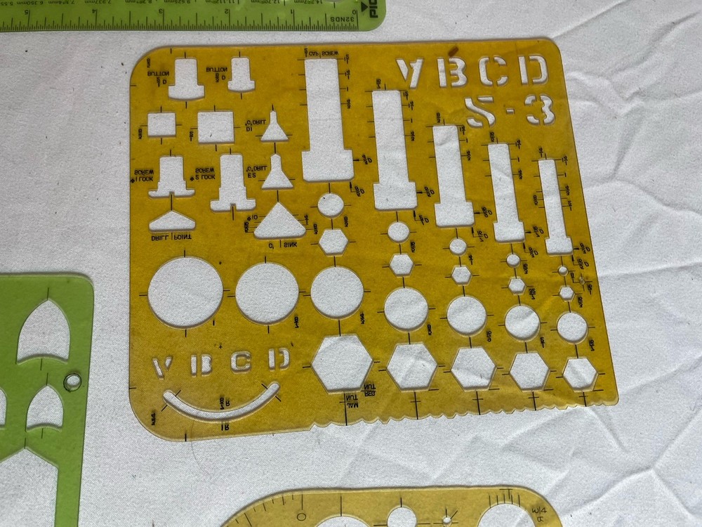 Lot Drafting Drawing Templates RapiDesign Pickett Clear View Automatic Electric