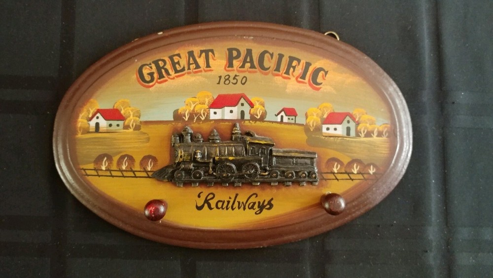 🚂Great Pacific Railways Wood Plaque