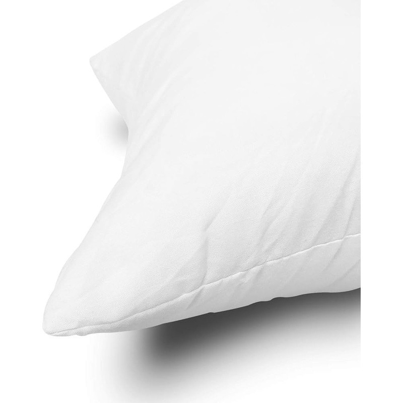 Microfiber Polyester Throw Pillow Insert 26x26 Machine Washable Fluffy 4 Count