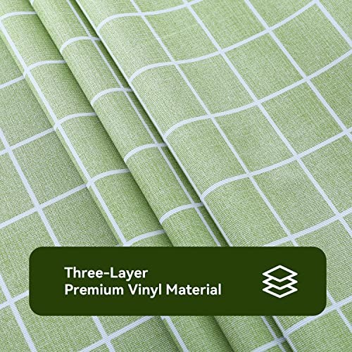 Rectangle Plastic Tablecloth, 100% Waterproof 54" x 120" (Rectangular) Green