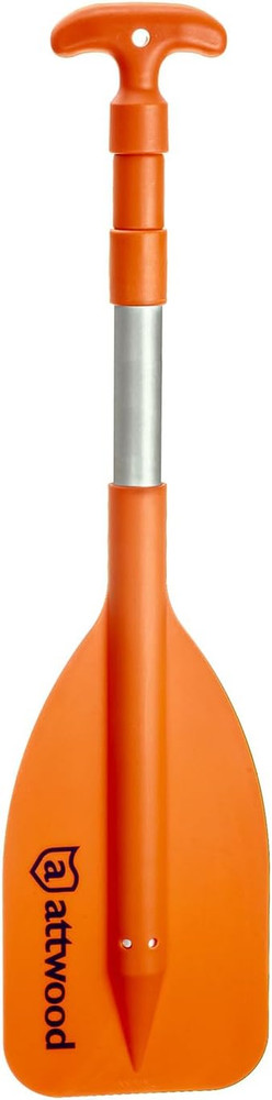 Emergency Telescoping Paddle for Boating, Orange
