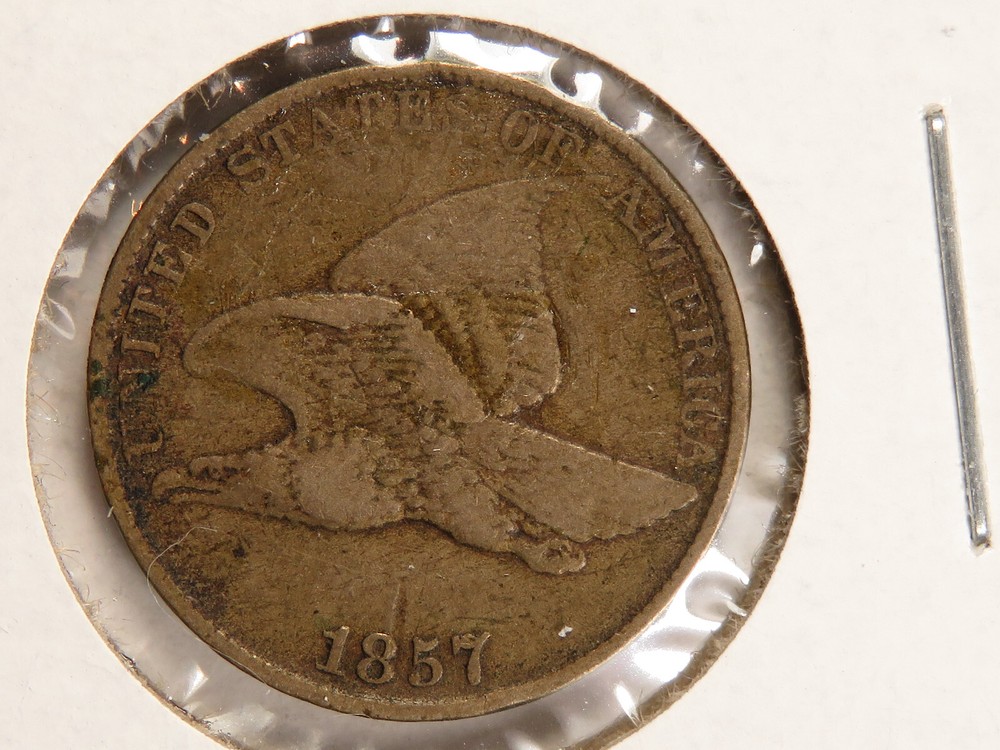 1857 Flying Eagle Cent, VF