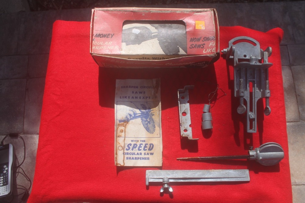 Speed Corp Circular Saw Blade Sharpener Vintage Hand File Sharpening Tool