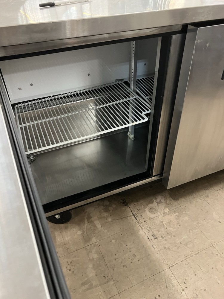 TRUE 2 Door Worktop Freezer With Backsplash
