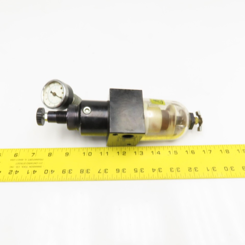 3/8" NPT Polycarbonate Air Line Particulate Filter Regulator 150PSI