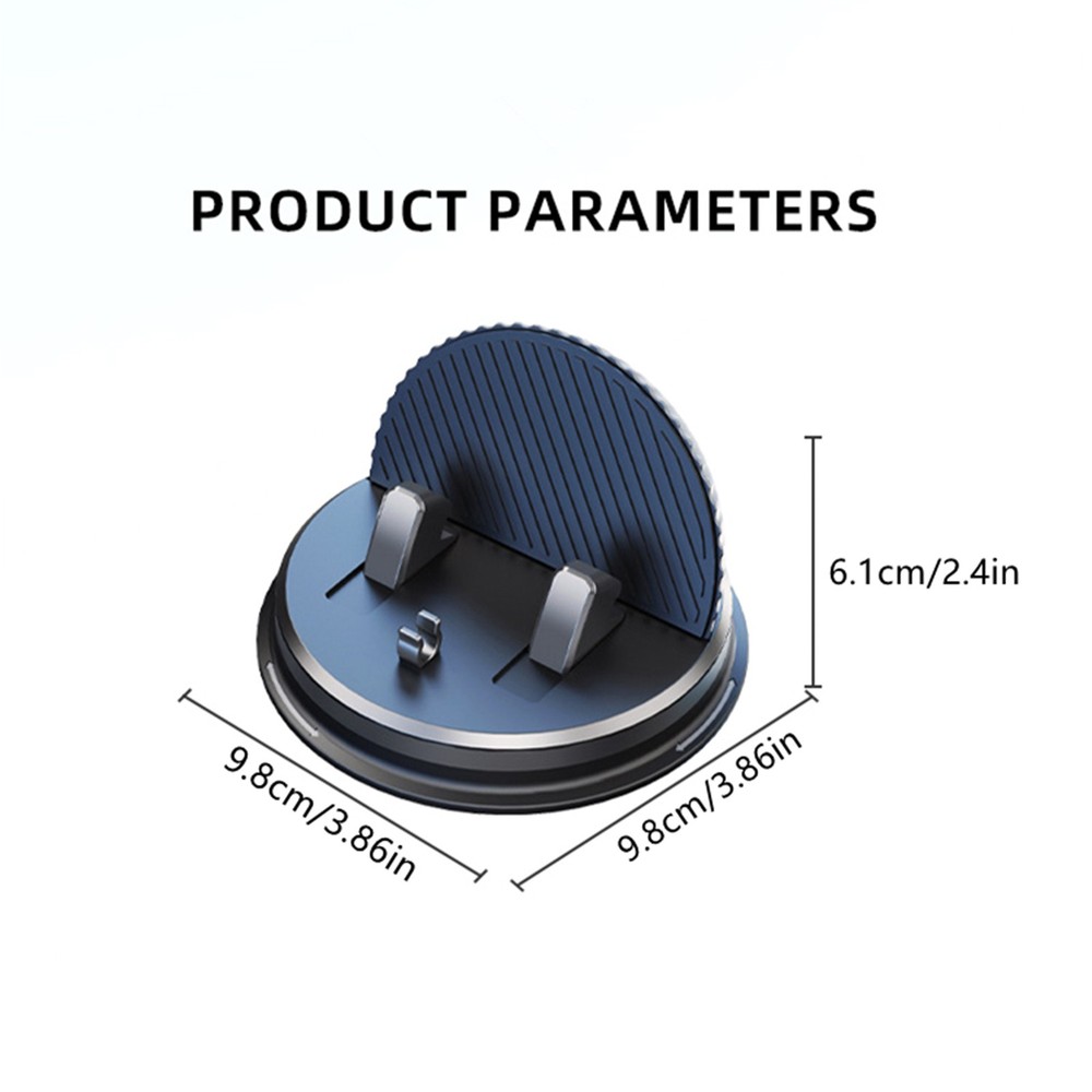 Car Dashboard Mount for Smartphone GPS with Rotatable Base and Cable Groove
