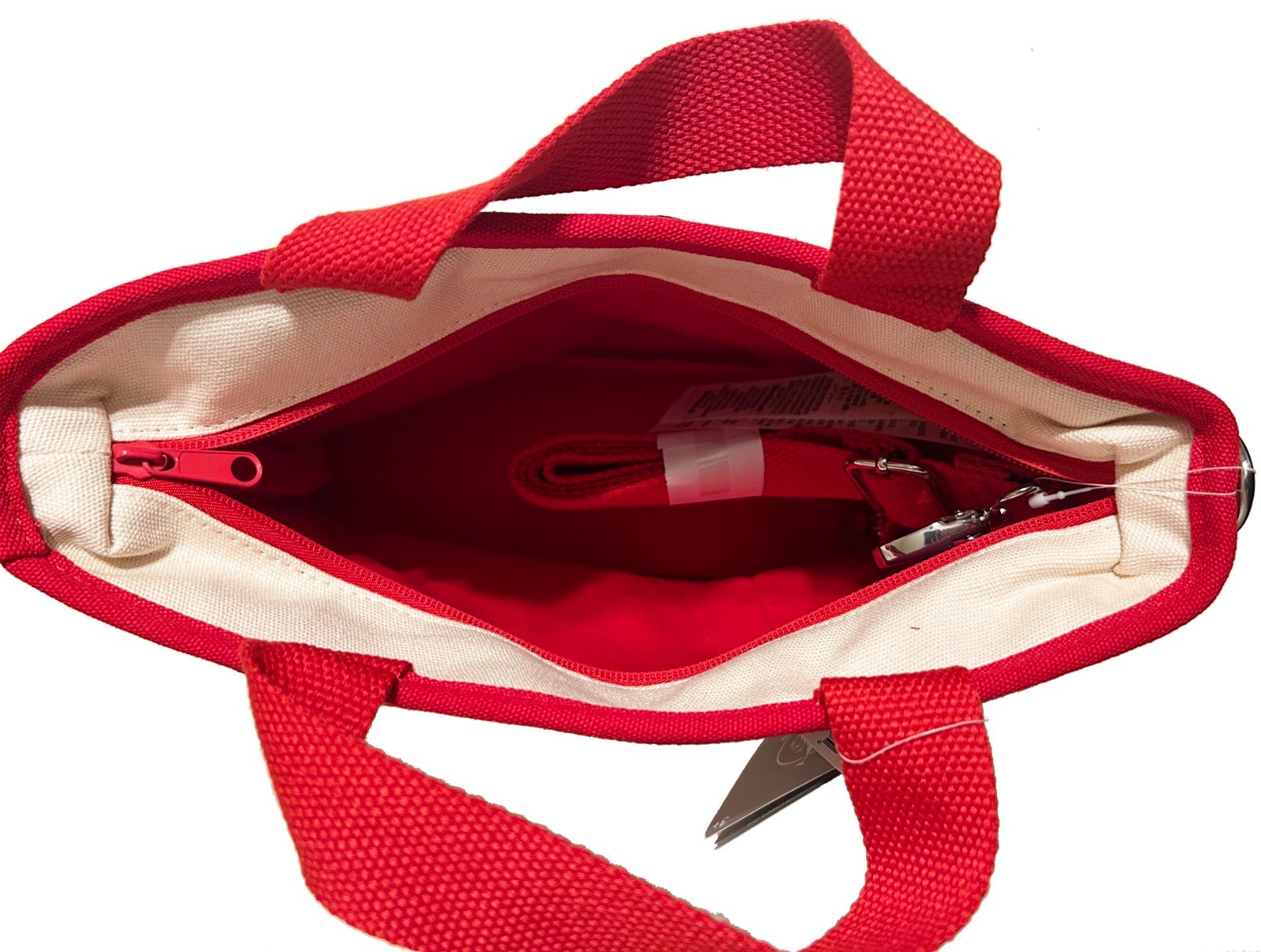 Disney Minnie Mouse XOXO Canvas Crossbody Bag Red Polka Dot