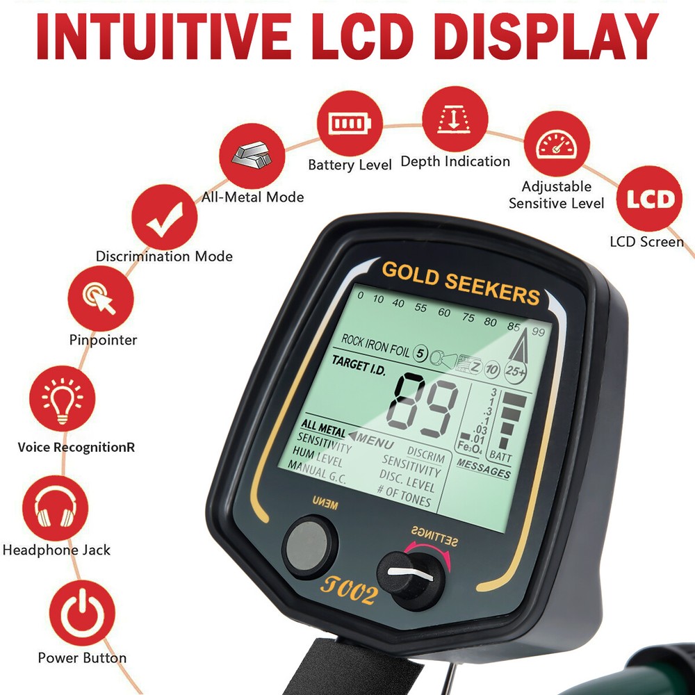 Highly Sensitive Hand-Held Metal Detector Pinpointer High Accuracy Waterproof