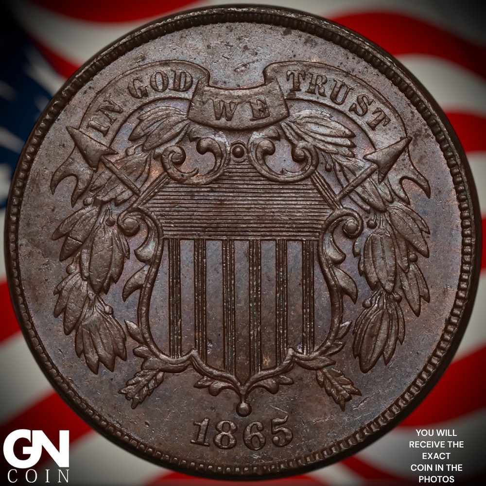 1865 2 Cent Piece A2762