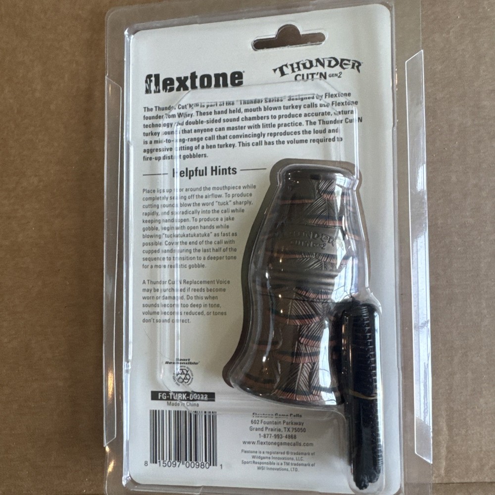 Flextone Thunder Cut'n Gen 2 Turkey Hunting Call