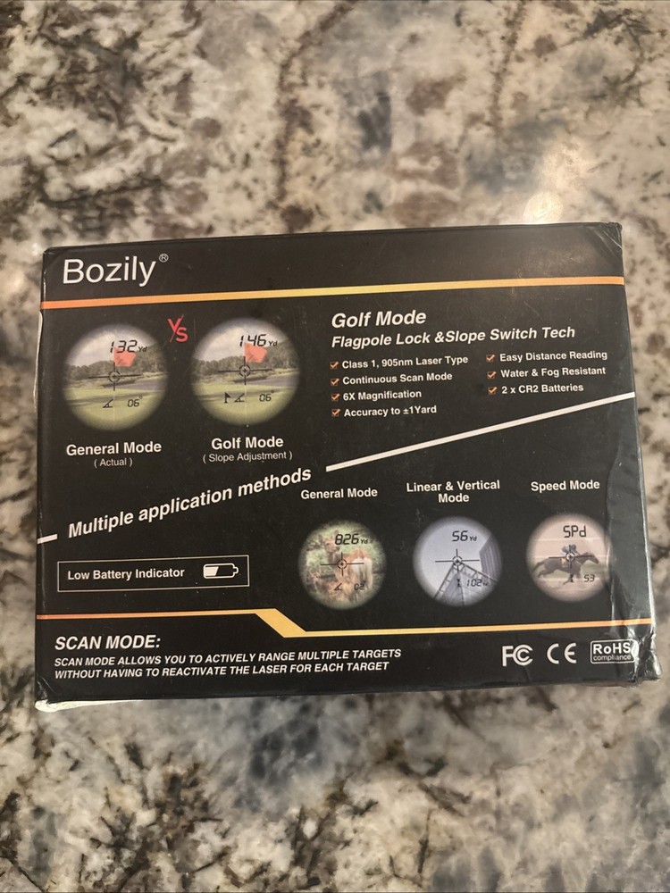 Bozily Laser Rangefinder 6x Magnification