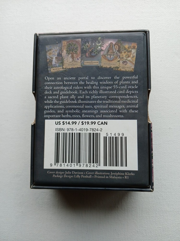 Herbal Astrology Pocket Oracle 55-Card Deck & Guidebook