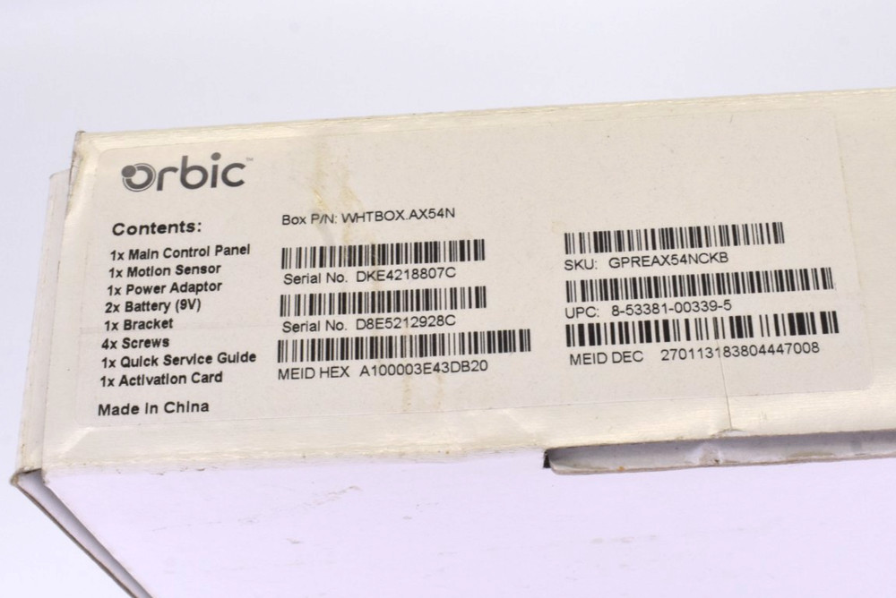 Orbic Straight Talk Remote Alert System with Motion Sensor Kit