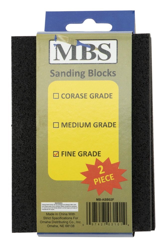 MBS Sanding Blocks 2pc Fine Grit