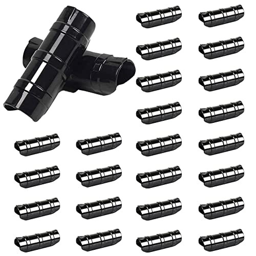 60PCS Greenhouse Clips Greenhouse Clamps Black Plastic Clamps Garden 1 1/4 Inch