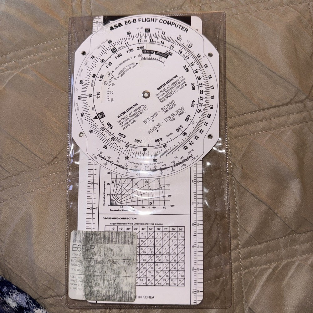 VTG ASA Air Classics E6-B Flight Computer With Instruction