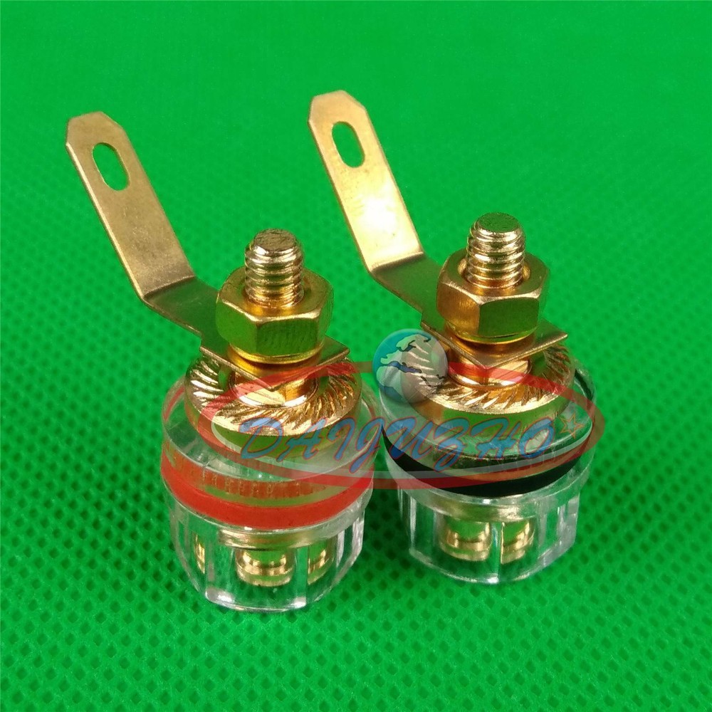 2pcs Speaker Terminal AMP Banana Jack Binding Post New