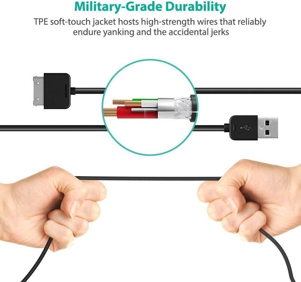 Sync Data Charger Cable Cord for Microsoft Zune MP3 Player 120GB 80GB HD