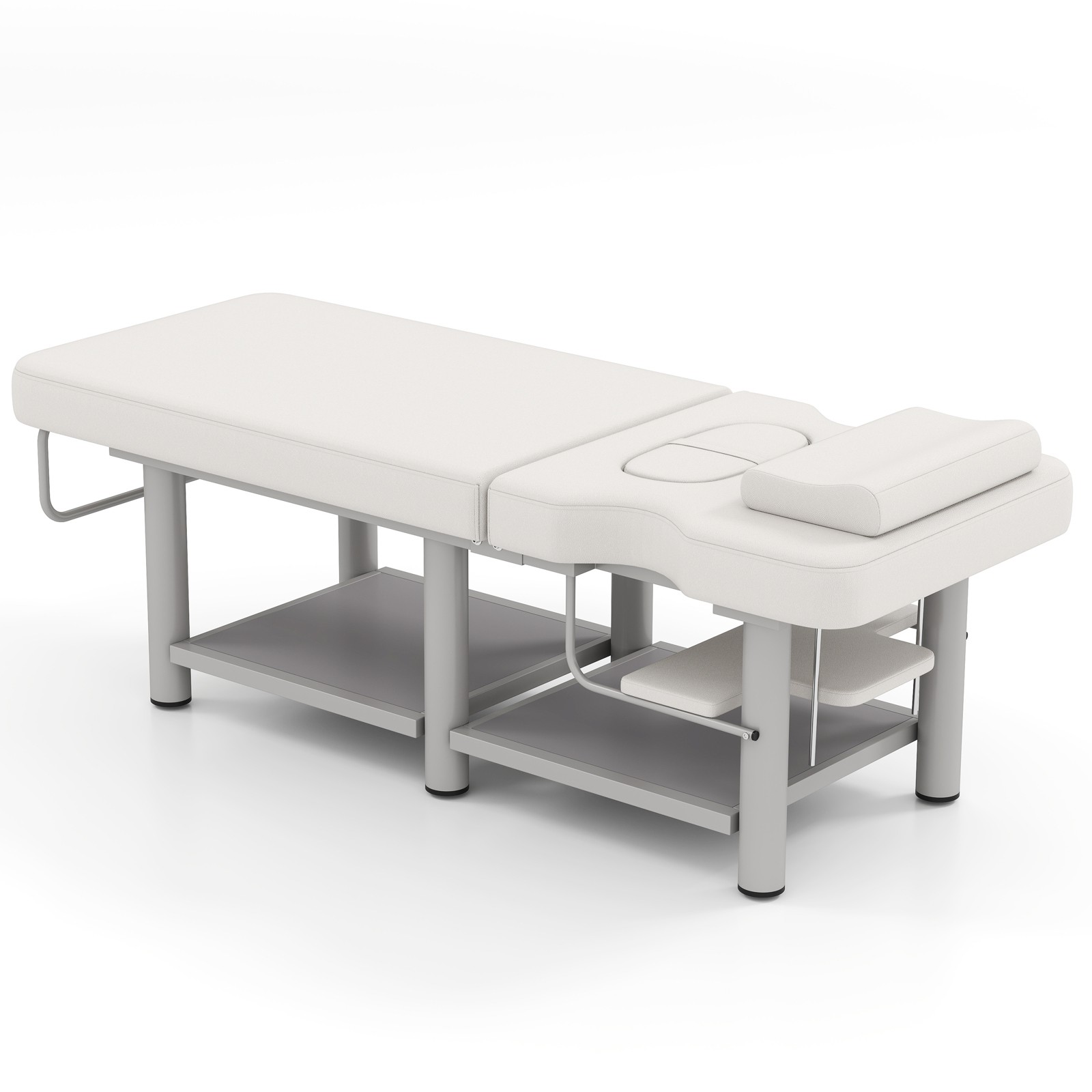 Pro Massage Treatment Table Facial Bed Adjust Backrest Open-Chest Salon Beauty