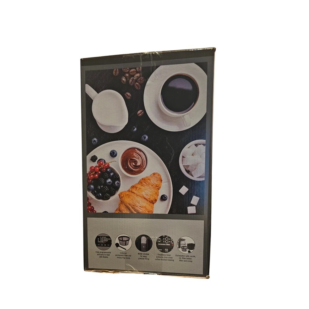 bella PRO - 12-Cup Programmable Coffee Maker - Stainless Steel.